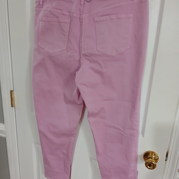 J Jason Wu Petite Colored Denim Straight Leg Cropped Jeans Plus Sized 16 - Picture 4 of 7